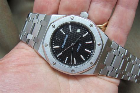 4100 audemars piguet|royal oak 15300 black dial.